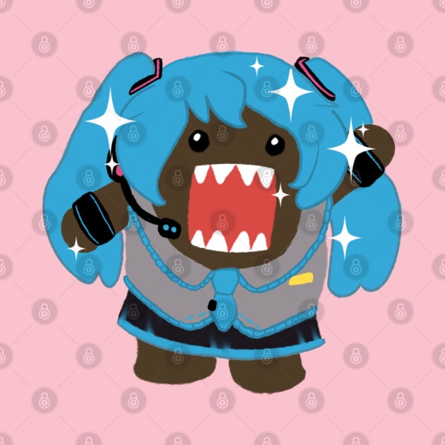 Domo-Miku by AmyNewBlue