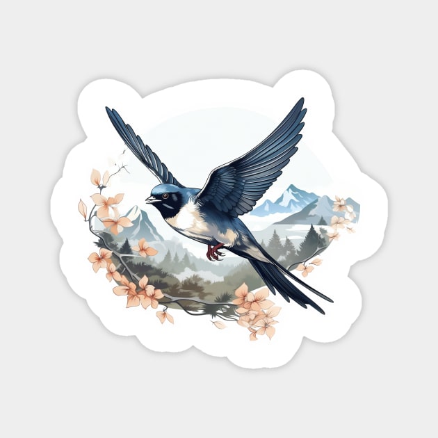 Swallow Bird Magnet by zooleisurelife