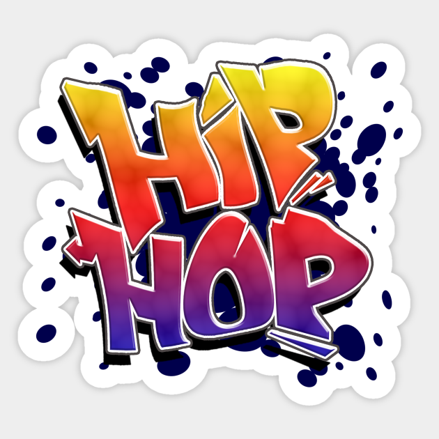 Hip Hop colours - Hip Hop - Sticker | TeePublic