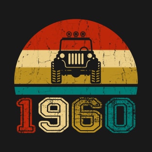 Vintage Jeep 1960 Birthday Jeep Gift T-Shirt