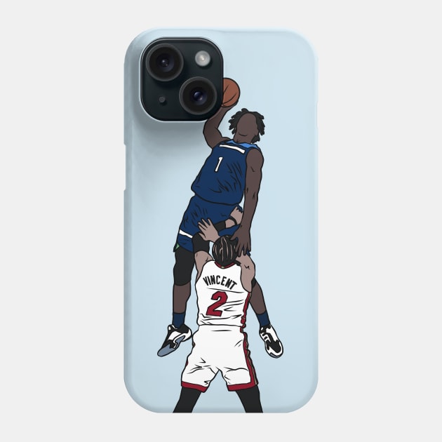 Anthony Edwards "Dunk" on Gabe Vincent Phone Case by rattraptees