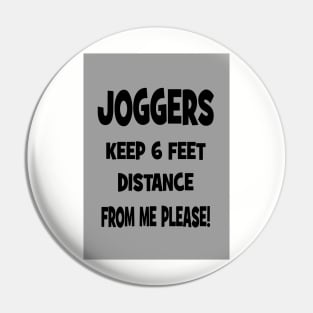 Joggers - keep your distance Pin