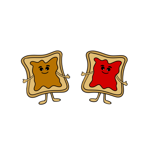 PEANUT Butter And Jam Sandwiches by SartorisArt1