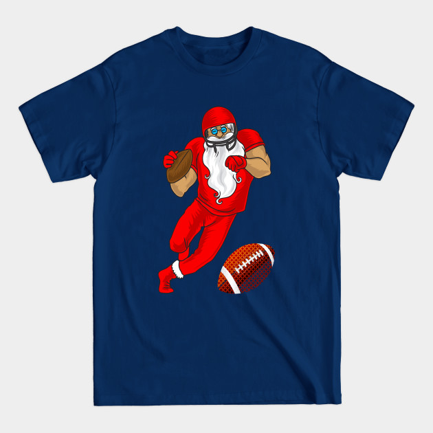 Discover Football Ball Santa Christmas - Football Christmas Pajama Boys - T-Shirt