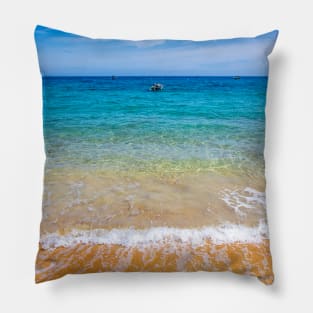 beautiful scenery beach wave Pillow