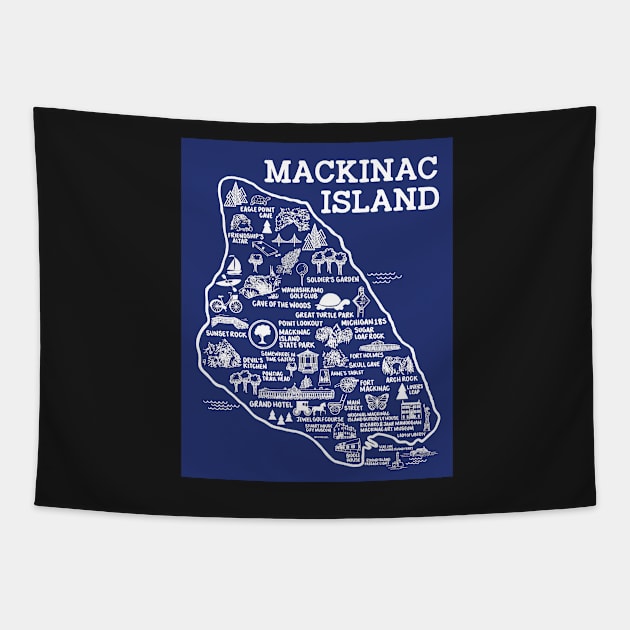 Mackinac Island Tapestry by fiberandgloss