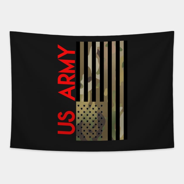 US ARMY CAMOUFLAGE FLAG Tapestry by Cataraga