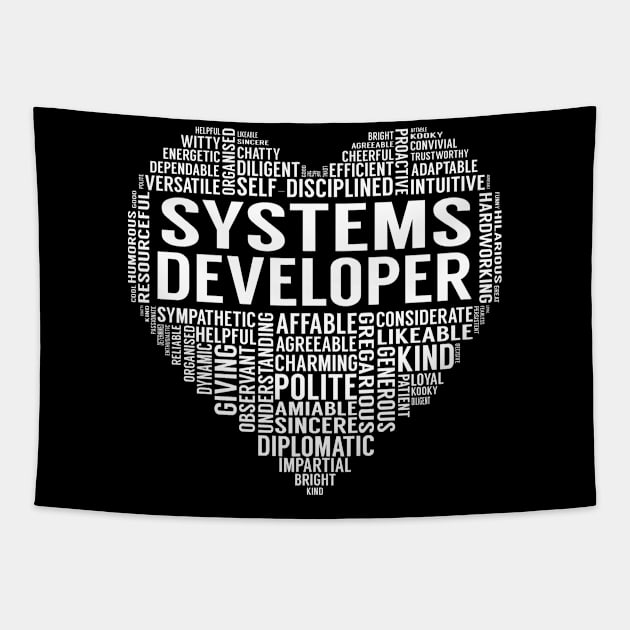 Systems Developer Heart Tapestry by LotusTee