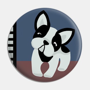 Little French Bulldog Pin