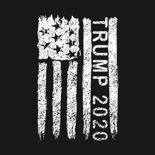 Trump 2020 Vintage American Flag T-Shirt