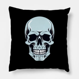 Blue Skull Pillow