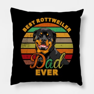 Best Rottweiler Dad Ever Pillow