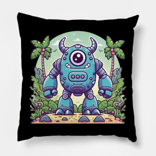 Happy Robot Pillow