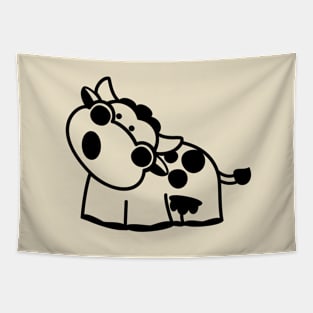 Black White Cow Tapestry