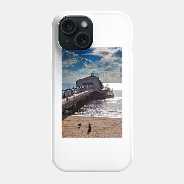 Bournemouth Pier And Beach Dorset England Phone Case by AndyEvansPhotos