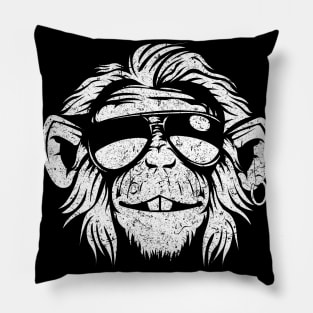 Monkey in Shades Pillow