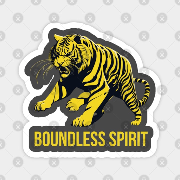 GOLDEN TIGER: BOUNDLESS SPIRIT Magnet by Tanguarts