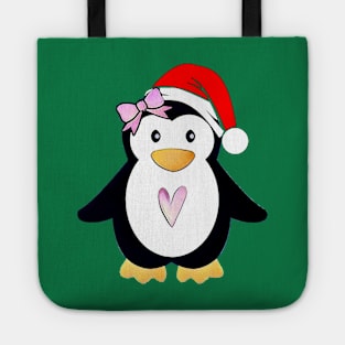 Santa Penguin Tote