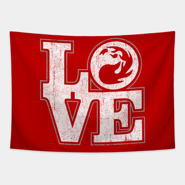 Love Red Tapestry by huckblade