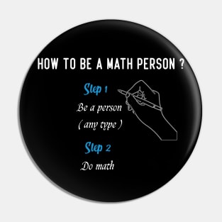 How to be a math person, math education, math student, first day of school, math person, math quote. Pin