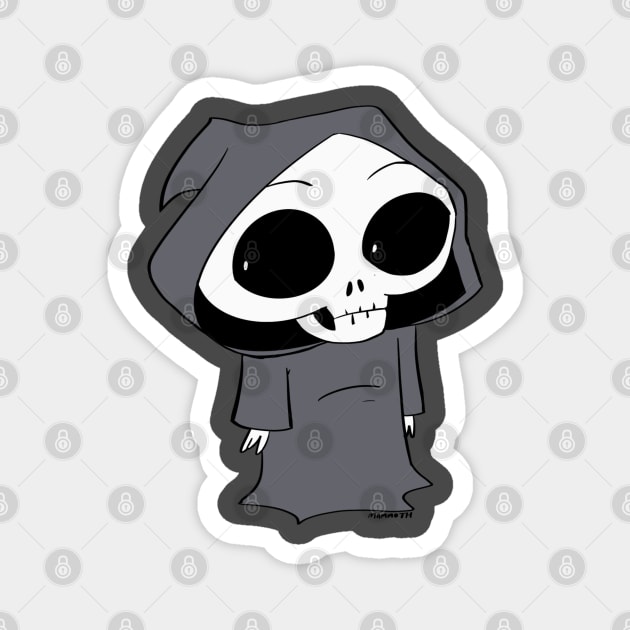 Baby Reaper Magnet by Spilled Ink