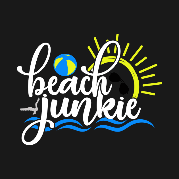 Beach Junkie Beach Lover Beach Gift by StacysCellar