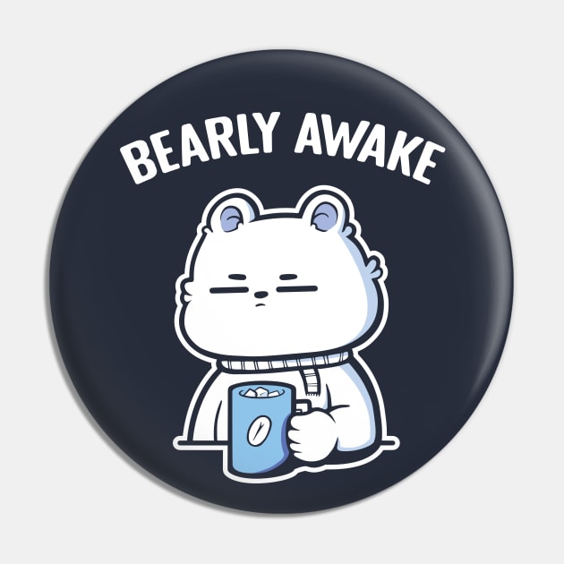 Bearly Awake Pin by ArtStopCreative