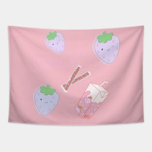 Milky Strawberry Gal Tapestry