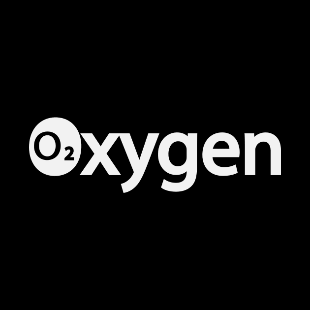 Oxygen O2 creative typography design by BL4CK&WH1TE 