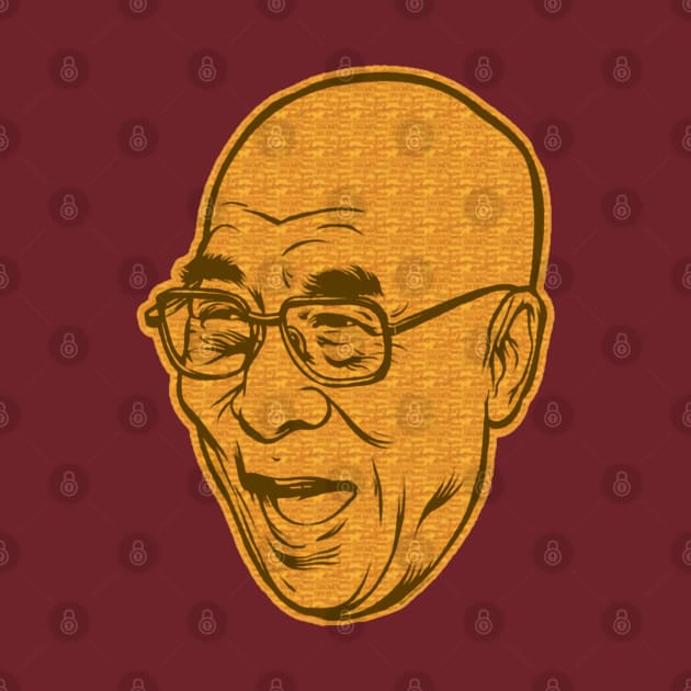 Dalai Lama XIV Laughing by Issho Ni