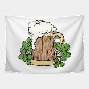 Beer Mug in Cartoon Style Tapestry