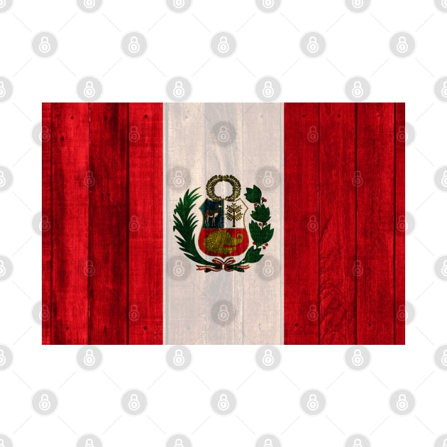 Flag of Peru - Wood by DrPen