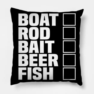 Fishing Fishing List Fishing Fishing Anglers Pillow