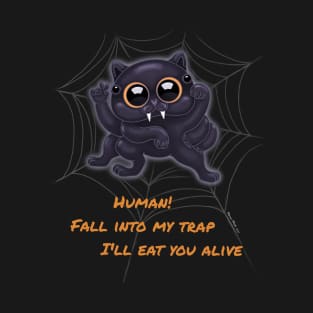 Smewder, the Skrunkly Spooky Spider Cat T-Shirt