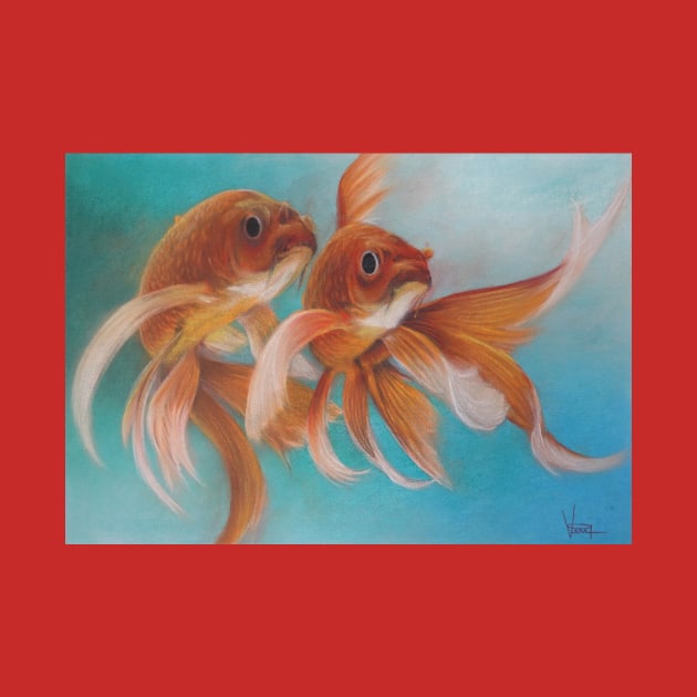 A pair of goldfish by VeriArt