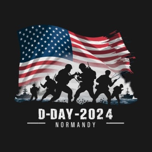 D-Day 1944-2024 80th Anniversary Normandy T-Shirt