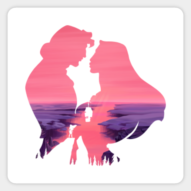 Pocahontas John Smith Silhouette Sticker Teepublic Pickup, delivery & in stores. pocahontas john smith