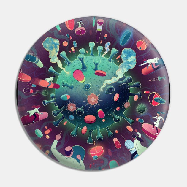 Virus Wars Pin by Antoine Doré