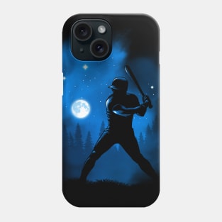 Baseball hitting the moon Phone Case