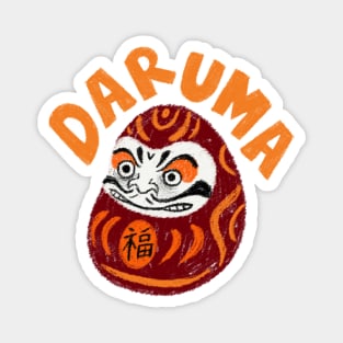 Daruma Illustration Magnet