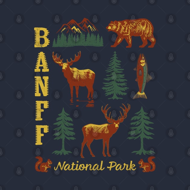 Banff National Park Canada Canadian Rocky Mountains Souvenir by Pine Hill Goods