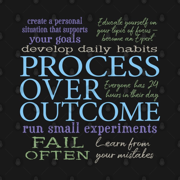 Process Over Outcome Motivational Quotes Personal Development by Pine Hill Goods