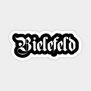 Bielefeld written with gothic font Magnet