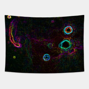 Black Panther Art - Glowing Edges 261 Tapestry