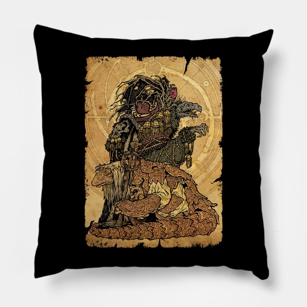 Card Dark Crystal 1 Pillow by ngaritsuket