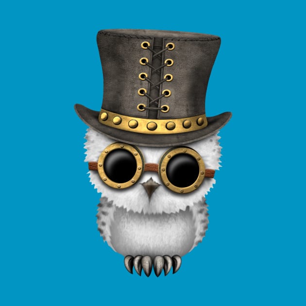 Steampunk Baby Owl by jeffbartels