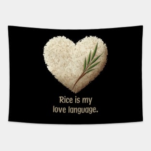 Rice Is My Love Language Tapestry