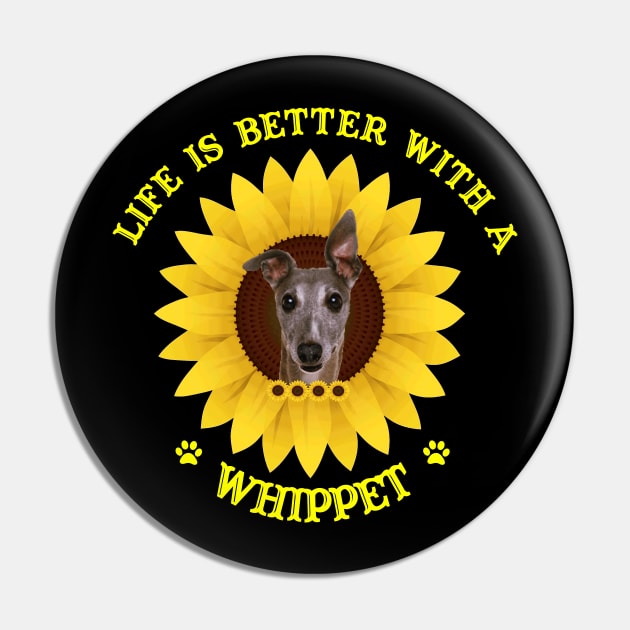 Whippet Lovers Pin by bienvaem