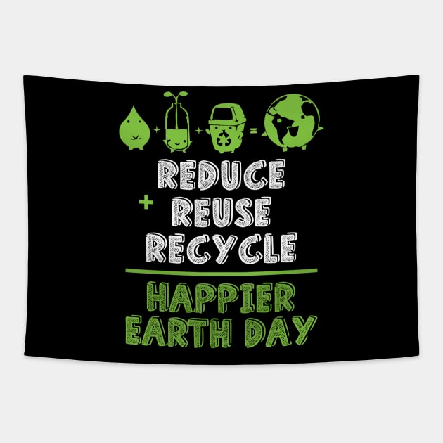 Happier earth day Tapestry by Sinclairmccallsavd