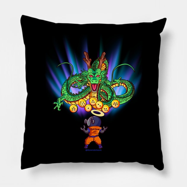 Toriyama’s Wish? Pillow by MorenoArtwork